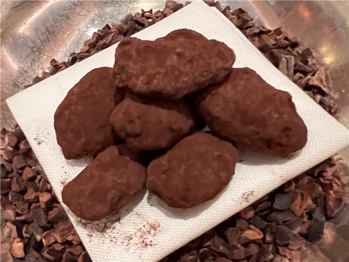 chocolate almond petit fours